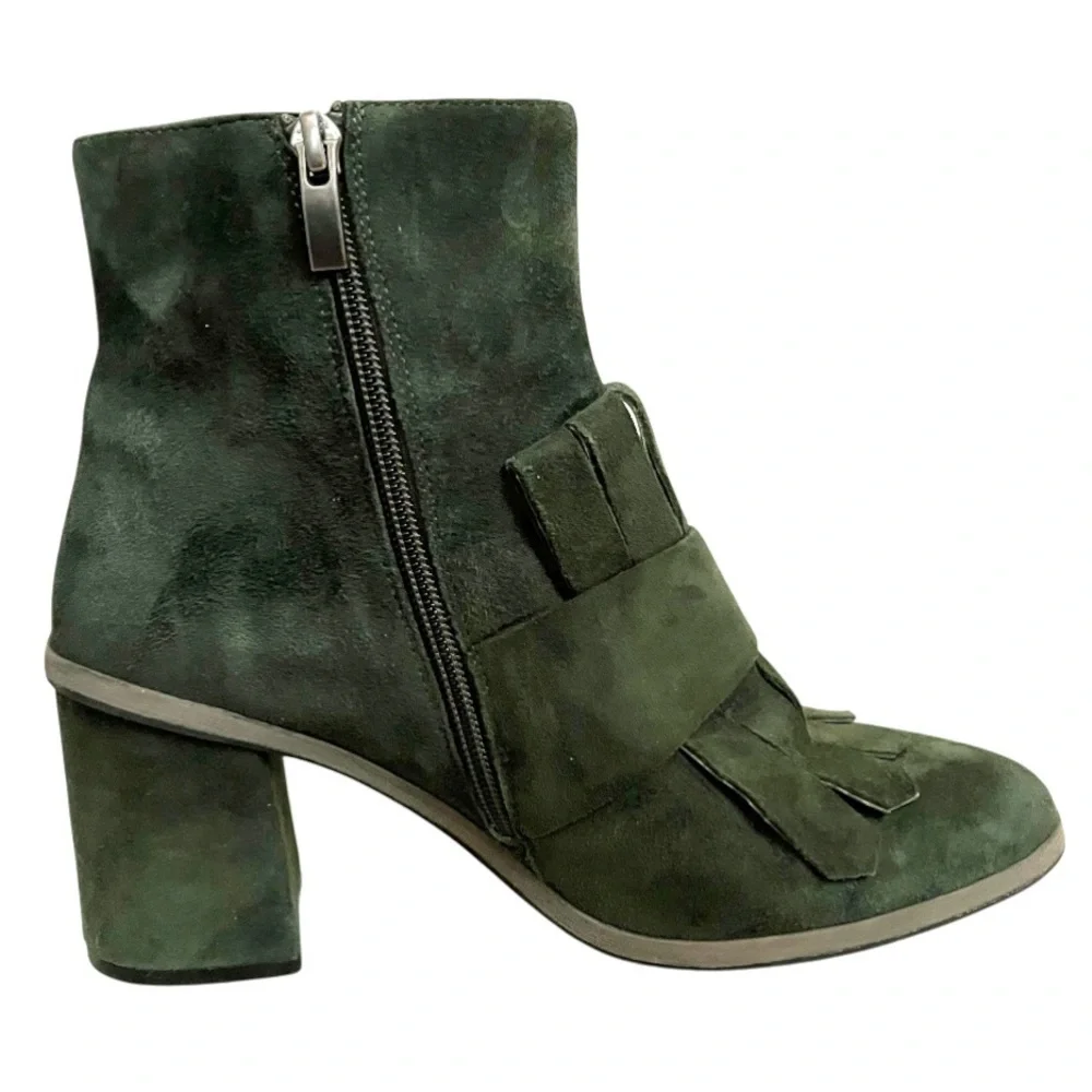 Anthropologie Bruno Premi Suede Kiltie Booties 39 - Picture 5 of 13